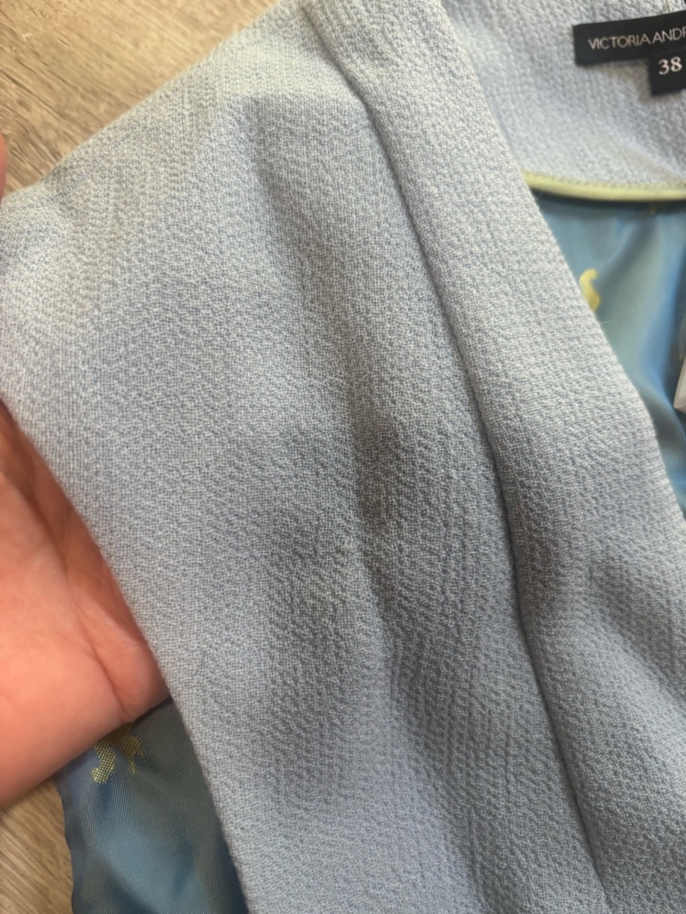 Sleeveless Light Blue Longline Vest - Picture 4 of 6